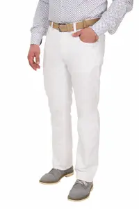 Pantaloni barbati, regular fit, alb (Marime pantalon: W31)