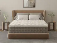 Saltea cu memorie Somnia DuoFlex 120×200, înălțime 27 cm, cu topper integrat, detasabil, fermitate mediu-tare