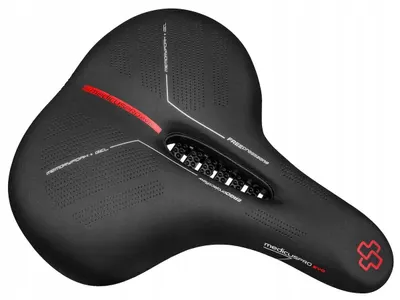 D Sa bicicleta Memory Foam si Gel, Medicus Pro Evo City 3.0, negru