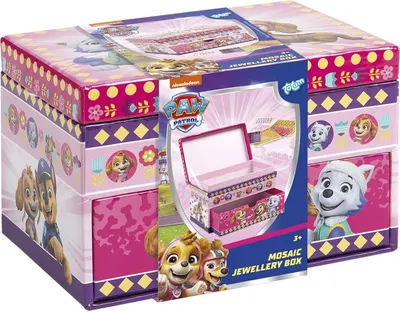 Trusă creativă Totum Paw Patrol - Decorează o cutie de bijuterii