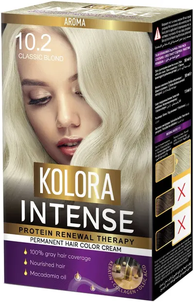 Kolora Intense Vopsea de păr, 10.2 Blond clasic