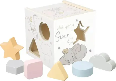 Sortator de lemn Orange Tree Toys - Dumbo, cu forme colorate
