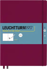 Agenda Leuchtturm1917 Master - A4+, bordo, pagini albe