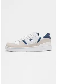 Pantofi sport low-cut de piele - Alb/Albastru inchis