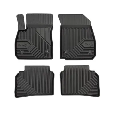 Set covorase cauciuc 4 piese No. 77, fata spate negru, potrivit OPEL INSIGNIA B, INSIGNIA B COUNTRY, INSIGNIA B GRAND SPORT 03.17