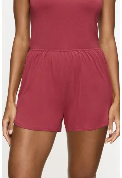 Pantaloni scurti de pijama Aura Spotlight - Rosu