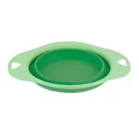 Bol pliabil, din silicon, pentru animale, 19 cm, culoarea verde