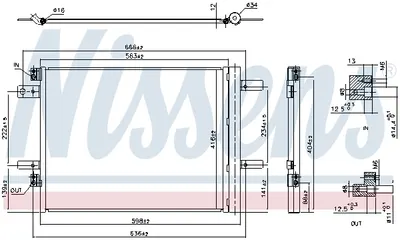 Radiator aer conditionat AC (cu uscator, aluminiu) potrivit CITROEN C5 AIRCROSS; OPEL GRANDLAND GRANDLAND X, GRANDLAND X; PEUGEOT 3008, 5008 II 1.2-2.0D 05.16