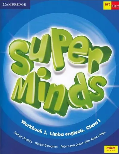 Super Minds. Workbook 1. Limba Engleză. Clasa I (Cambridge) + CD - Paperback brosat - Bianca Popa, Günter Gerngross, Herbert Puchta, Peter Lewis-Jones