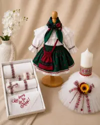 Set Traditional Botez - Costumas Trusou Lumanare Carmen 3