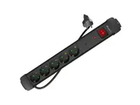 Prelungitor cu protectie la supratensiune SP1, 1.5m, 5 prize , negru