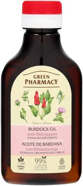 Green Pharmacy Ulei de scalp cu brusture și ardei iute, 100 ml