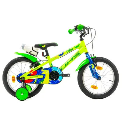 Bicicleta Copii DHS Dino, Verde Reambalat