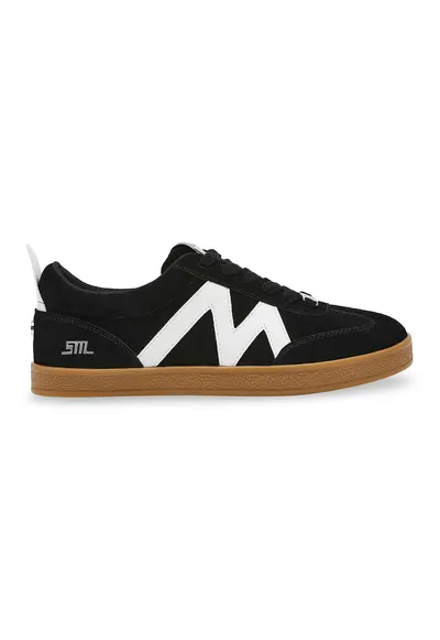 Pantofi sport Degree cu garnituri din piele intoarsa - Alb/Negru