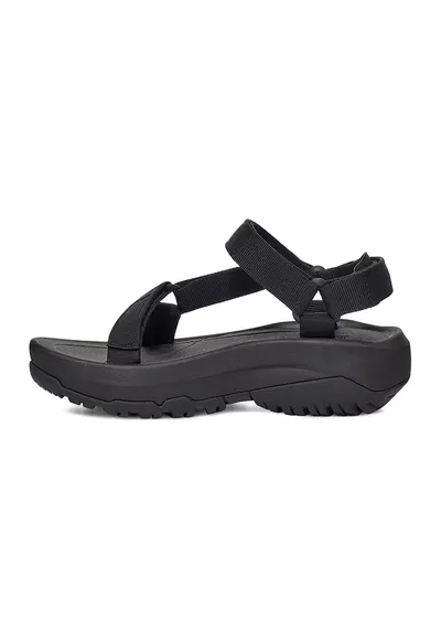 Sandale masive cu velcro Hurricane - Negru stins