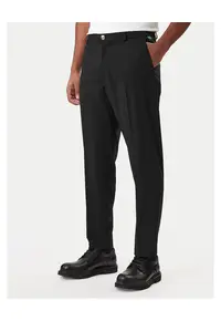 Pantaloni barbati - slim fit - negru - stofa