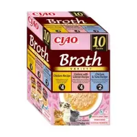 Ciao Broth Variety Pui, Somon & Ton, 10 x 40 grame