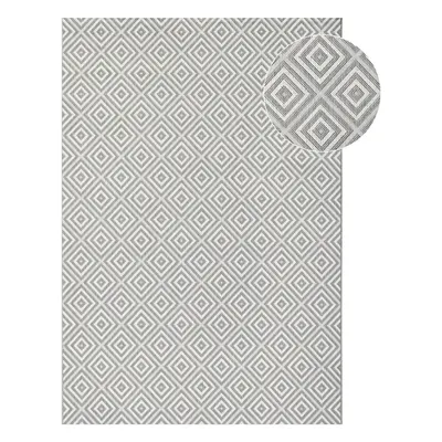 Covor de exterior NORTHRUGS Karo, 80 x 150 cm, gri