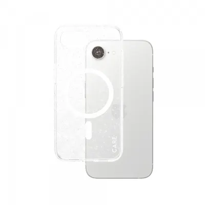 Husa pentru Apple iPhone 17e / 16e, PanzerGlass, Care Urban Combat Star Lit, Transparenta Alba