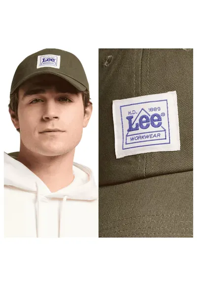 Sapca Barbati - Workwear Cap - Regular Fit - Cu Logo - Tip Baseball - Sezonul Primavara-Vara - Bumbac - One Size - Verde
