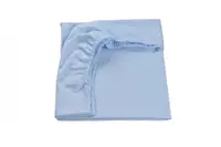 Cearsaf pat 90x200x10 cm bumbac model bleu