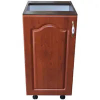 Corp inferior cu 1 usa stanga Zebra, Wenge/ MDF Cedru Mustata, fara blat, 40 x 82 x 50 cm
