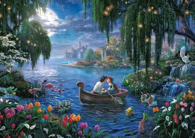 Puzzle 1000 piese - Disney Dreams Collection - Mica Sirena si Printul Eric