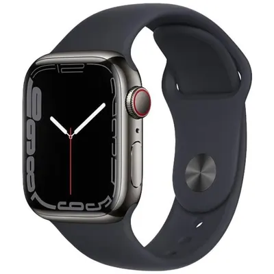 Apple Watch Series 7 2021, GPS + Cellular, Titanium 41mm N/A Space Black Ca nou