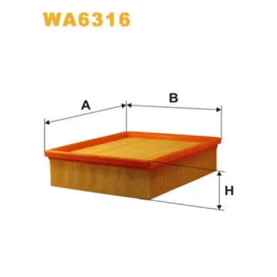 Filtru aer WIX FILTERS WA6316