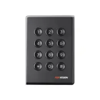Cititor de proximitate RFID cu tastatura Hikvision DS-K1108AMK, Wiegand, Mifare, 13.56 MHz, cod PIN, interior/exterior