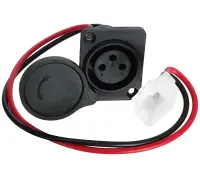 Mufa incarcare scuter electric, patrata, XLR