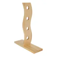 Suport pentru 4 sticle de vin, lemn de pin, 30x10x40 cm, Excellent Houseware