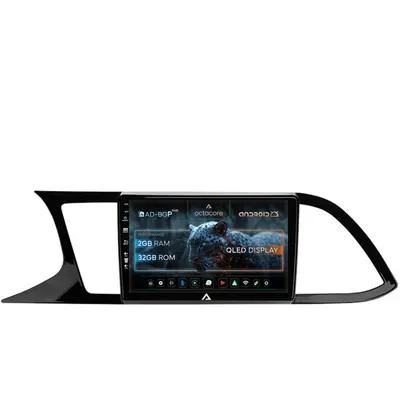 Navigatie Seat Leon 3 (2014-2020), Android, E-Octacore 2GB RAM + 32GB ROM, 9 Inch - AD-BGE9002+AD-BGRKIT047