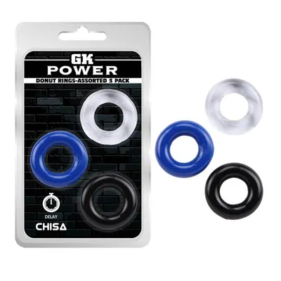 Inele Donut, Chisa Novelties, 3.3cm, elastice, multicolore