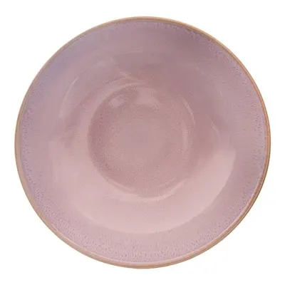 Farfurie roz adâncă din ceramică ø 20,5 cm Glaze – Orion