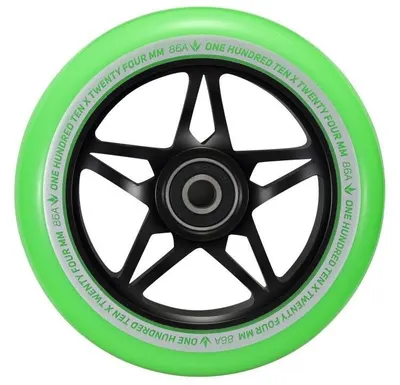 Roți Trotinetă - S3 - 110 mm - Negru/Verde - Blunt Scooters