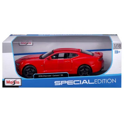 Masina din metal, Maisto, 2016 Chevrolet Camaro SS, 1:18, Rosu