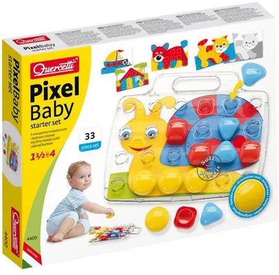 Mosaic Quercetti Pixel Baby - 33 de piese mari