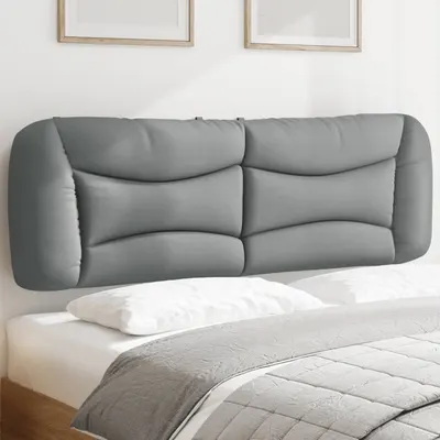 vidaXL Pernă tăblie de pat, Hvar, gri deschis, 160 cm, material textil