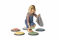 Set de 5 perechi de discuri tactile in culori nordice