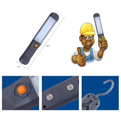 Lampa portabila de lucru pentru garaj cu 48 LED-uri si acumulator reincarcabil
