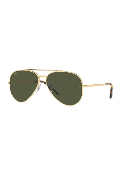 Ochelari de soare aviator unisex New Aviator - Auriu/Maro