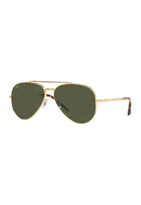 Ochelari de soare aviator unisex New Aviator - Auriu/Maro