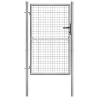 Gossi poarta de gradina, argintiu, 105 x 175 cm, otel galvanizat