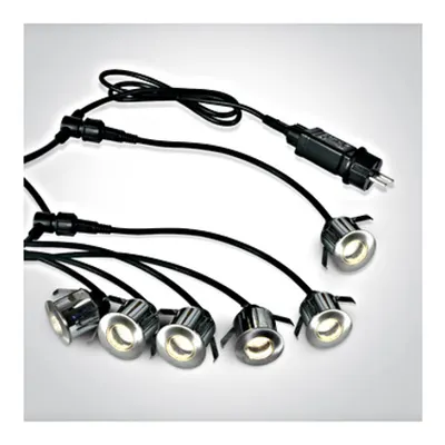 Octo 6x0,5W 40/LEDlm 3000K 230V IP67 otel inoxidabil