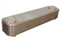 Radiator ulei (100x85x410mm, numar de nervuri: 11) potrivit IVECO EUROTRAKKER, STRALIS I, STRALIS II, TRAKKER I, TRAKKER II F3BE0681A-F3HFE611D 01.00-
