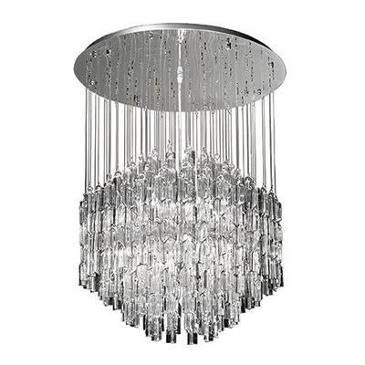 Lustra Majestic, 10 becuri, dulie G9, D:600 mm, H:770 mm, Alb