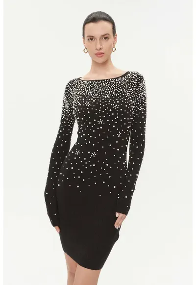Rochie cocktail mini - Negru