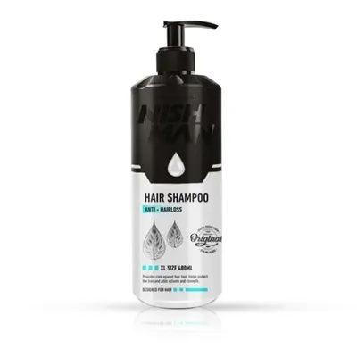Sampon - NISH MAN - anti cadere - pentru par - 480 ml