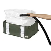 Cutie de depozitare pentru haine din material textil cu vacuum 65x45x27 cm Ecologik – Compactor